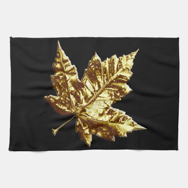 Toalla de té Canada Souvenir Towel oro (Horizontal)