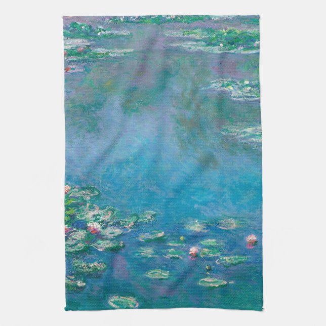 TOALLA DE TÉ: CLAUDE MONET : AGUAS (Vertical)