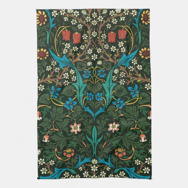 TOALLA DE TÉ CON DISEÑO "TULIPS" DE WILLIAM MORRIS (Vertical)