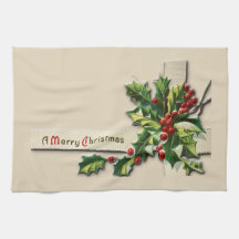 Toalla de té con navidad