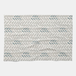 Toalla de té con patrón de trigo Verde azulado y d