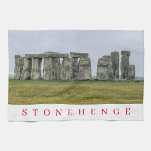 Toalla de té con vistas a Stonehenge