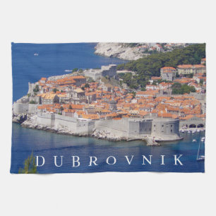 Toalla de té con vistas panorámicas de Dubrovnik