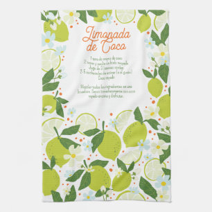 Toalla de té de cocina de cítricos - Diseño de rec