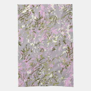 Toalla de té de cocina de jardín de flores silvest