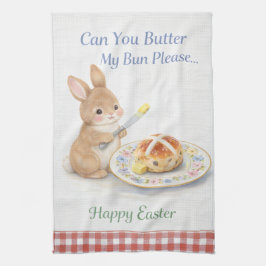 Toalla de té de conejito, regalo de Pascua adorabl