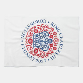Toalla de té de coronación King Charles III