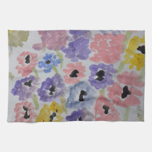 Toalla de té de flores silvestres de verano