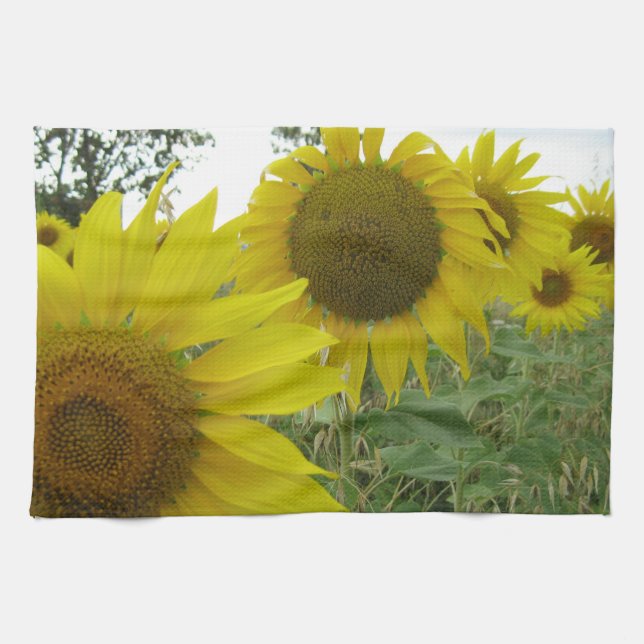 Toalla de té de girasoles de 40,6 cm x 61 cm (Horizontal)