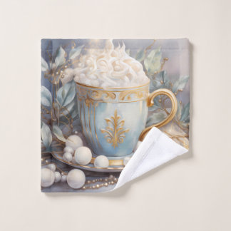 Toalla de té de invierno de oro