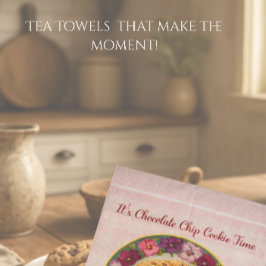 Toalla de té de la cabaña del momento de la gallet