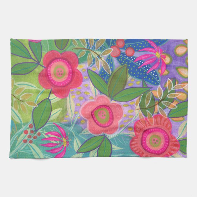 Toalla de té de la cadena Daisy (Horizontal)