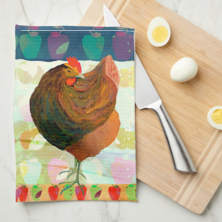 Toalla de té de la cocina de danza del pollo