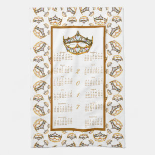 Toalla de té de la cocina de la tiara de la corona