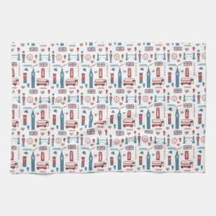 Toalla de té de lugares emblemáticos de Londres