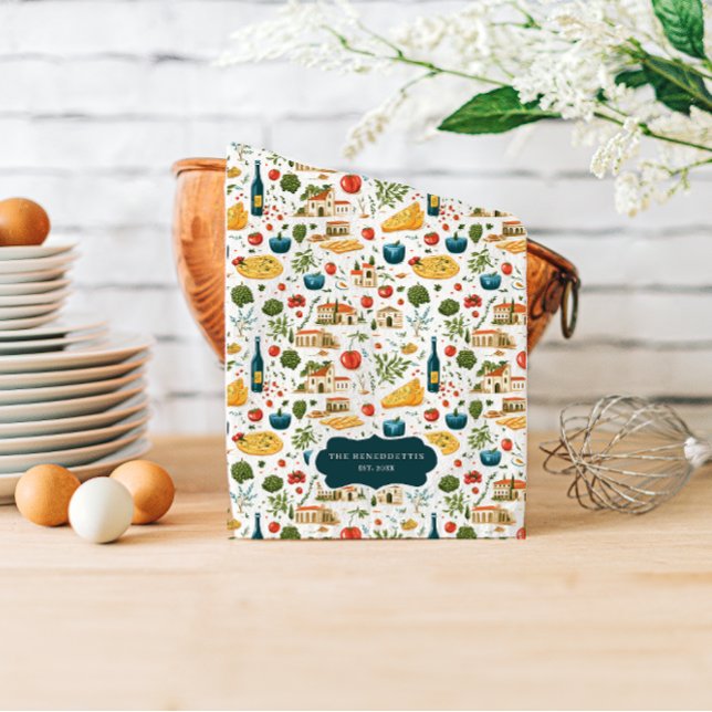 Toalla de té de monograma de cocina rusa italiana (Subido por el creador)