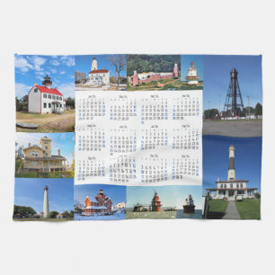 Toalla de té de New Jersey iluminada