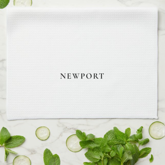 Toalla de té de Newport Rhode Island Cocina Coster (Doblado)
