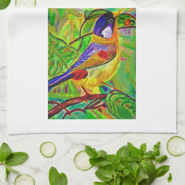 Toalla de té de pájaro de Leslie (Doblado)