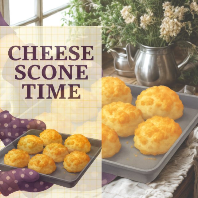 Toalla de té de panecillo de queso Regalo de cocin (For the bakers in the family - great gift idea - cheese scone tea towel )