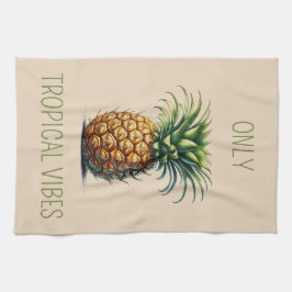 Toalla de Té de piña "Solo vibes tropical"