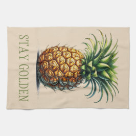 Toalla de té de piña "Stay Golden"