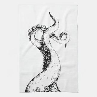 toalla de té de tentáculos de pulpo