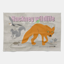 Toalla de té de vida salvaje Hackney