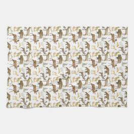 Toalla de té de vida silvestre de los parques naci