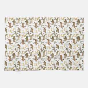 Toalla de té de vida silvestre de los parques naci