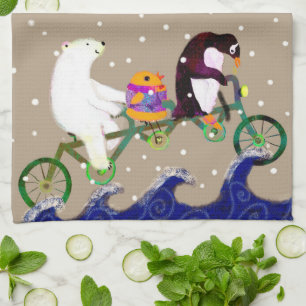 Toalla de té de Winter Friends