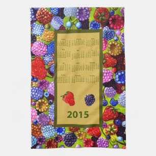 Toalla de té del calendario de Berries 2015