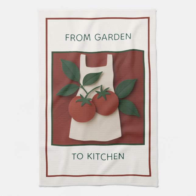 Toalla de té del chef de la cosecha a la mesa (Vertical)