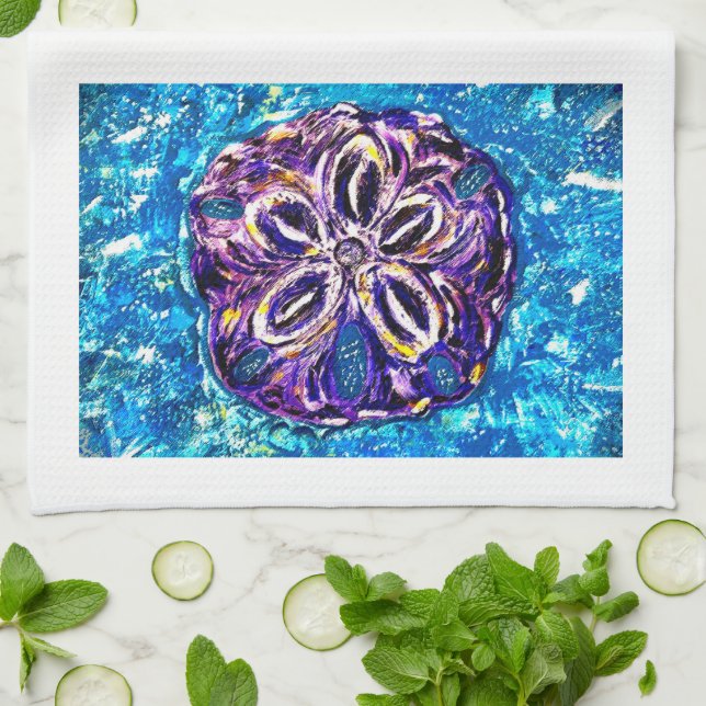 Toalla de té del dólar de arena (Doblado)