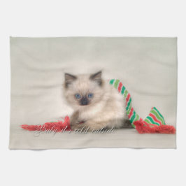 Toalla de té del gatito de Ragdoll