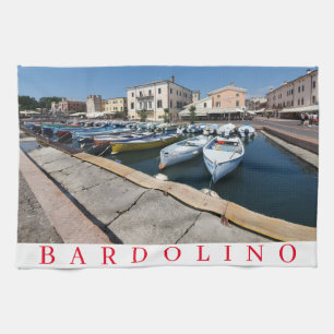 Toalla de té del lago de Garda de Bardolino