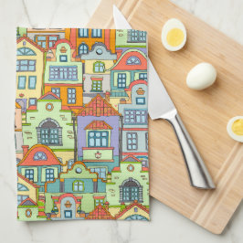 Toalla de té en casa para recién casada