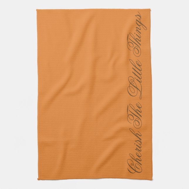Toalla de té en la cocina del naranja Designer (Vertical)