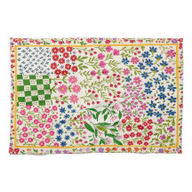 Toalla de té floral bastante alocada.
