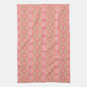 Toalla de Té Florida Con Coral