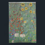 TOALLA DE TÉ: GUSTAV KLIMT : FARM GARDEN<br><div class="desc">TOALLA DE TÉ: GUSTAV KLIMT : JARDÍN DE AGRICULTURA CON RETORNILLAS</div>