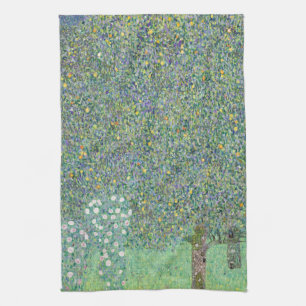 TOALLA DE TÉ: GUSTAV KLIMT : ROSEBUSHES