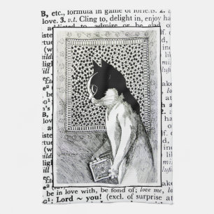Toalla de té literaria del aficionado a los libro