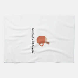 Toalla de té malvavisco con cita graciosa