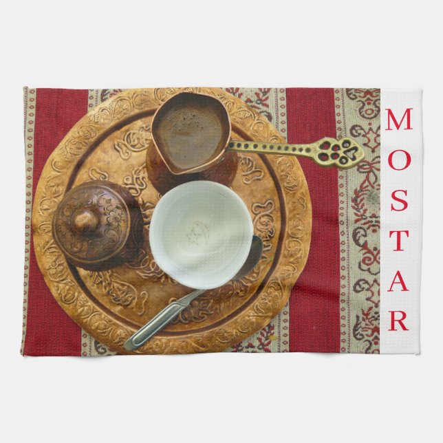 Toalla de té Mostar Bosnian para preparar café (Horizontal)