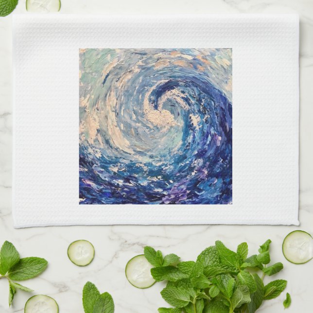 Toalla de té ondulada (Doblado)