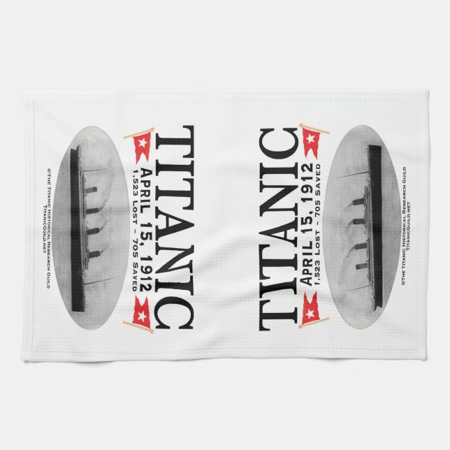 Toalla de té para la cocina del barco fantasma Tit (Horizontal)