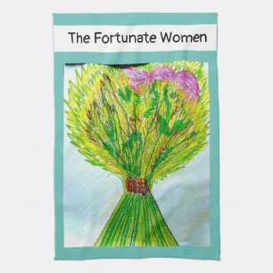 Toalla De Té Para Las Afortunadas Mujeres