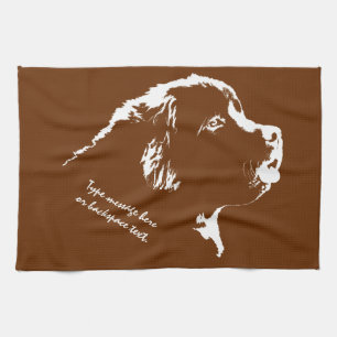 Toalla de té personalizada toalla del perro de