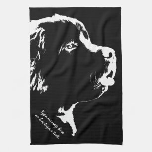 Toalla de té personalizada toalla del perro de